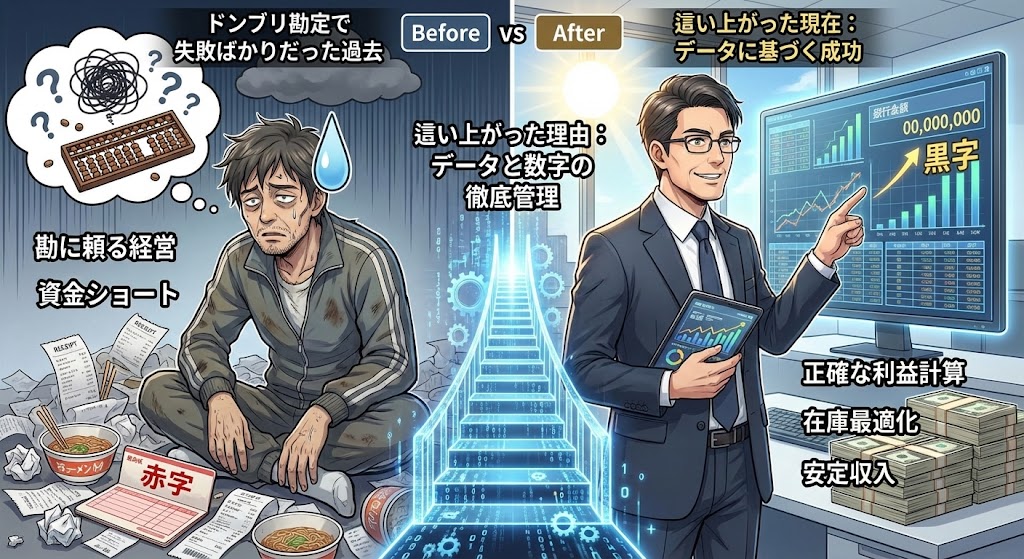 ドンブリ勘定で失敗ばかりだった、45歳のおっさんが這い上がった理由