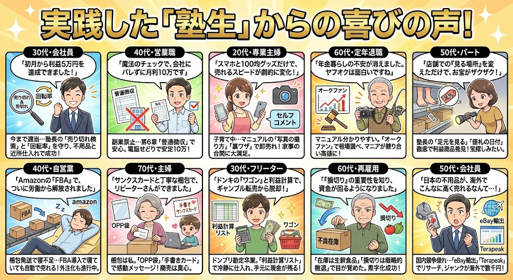 実践した「塾生」からの喜びの声！